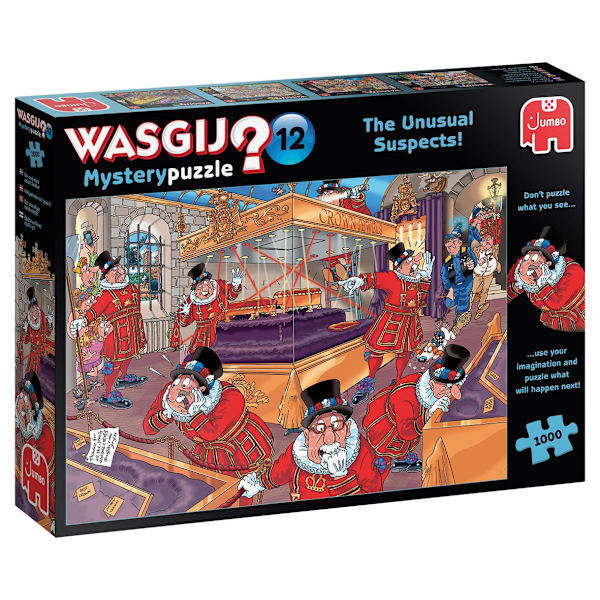 Wasgij Mystery 12 The Unusual Suspects! Pussel 1000 bitar multifärg