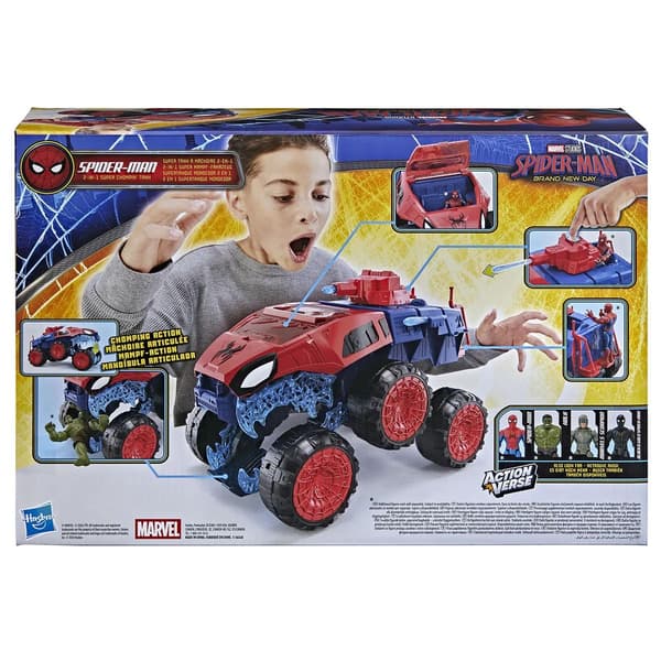 Marvel Spiderman ActionVerse 2-in-1 Super Chompin Tank multifärg