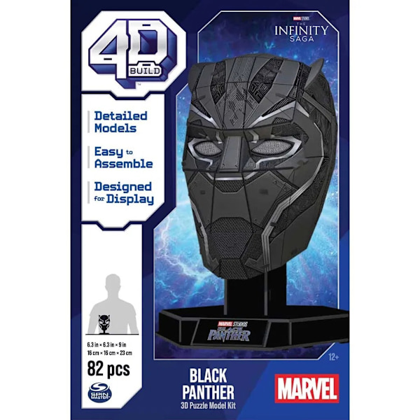 4D Build Pussel Marvel Black Panther