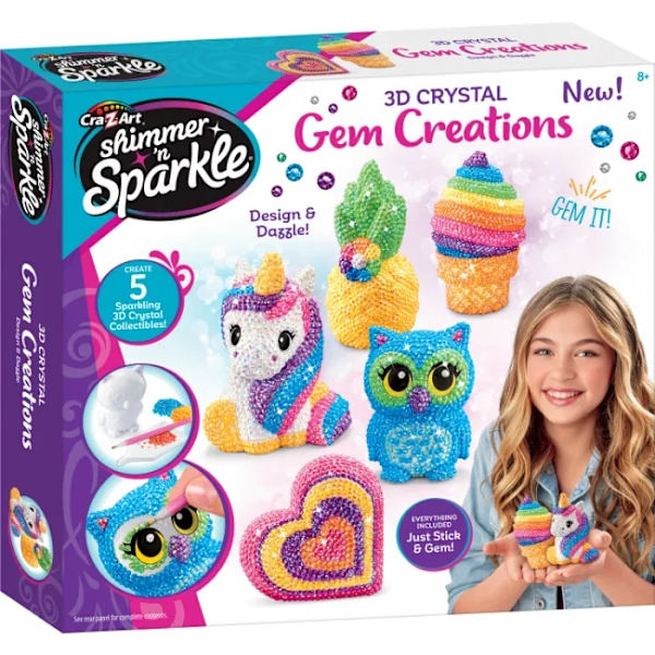 Shimmer n Sparkle 3D Gem Creations multifärg