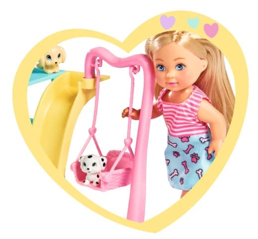 Evi Love Hundlekplats med docka multifärg