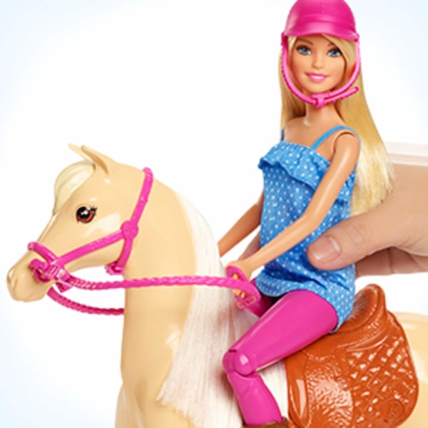 Barbie Docka med häst multifärg