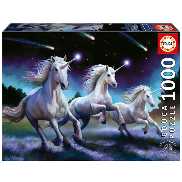 Educa Unicorns Shooting Stars Pussel 1000 bitar multifärg