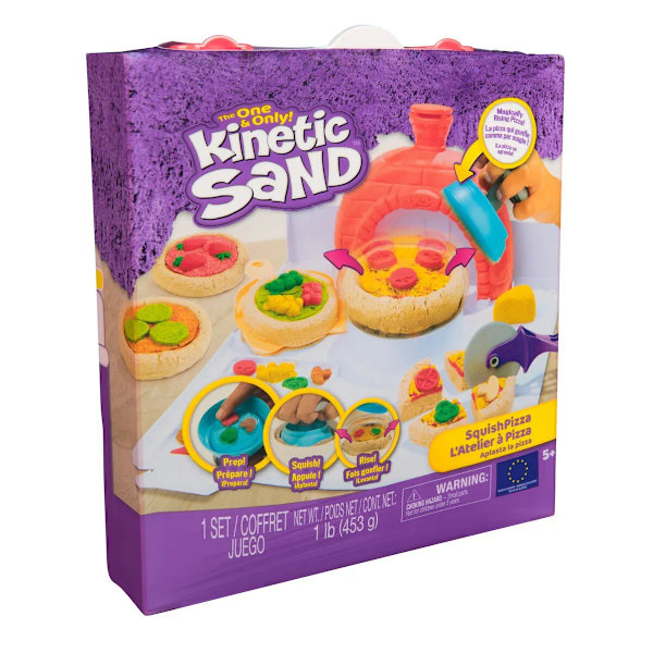 Kinetic Sand Squish Pizza multifärg