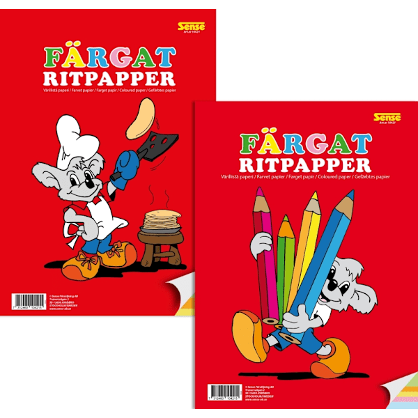 Sense Färgat Ritpapper multifärg