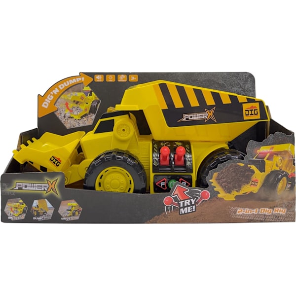 Power X Dig'N Dump Dig Rig multifärg