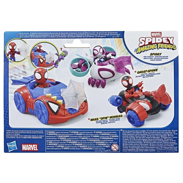 Spidey Amazing Friends Fordon med figur Spidey Web Crawler multifärg