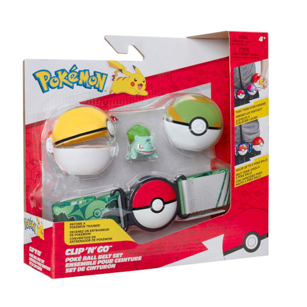 Pokemon Clip n Go Belt Set Bulbasaur multifärg