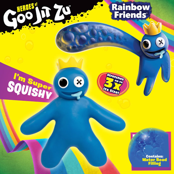 Goo Jit Zu Rainbow Friends Stretchy Heroes Blue multifärg