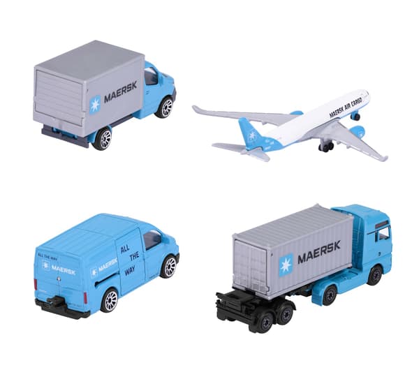 Majorette MAERSK Giftpack 4-pack multifärg