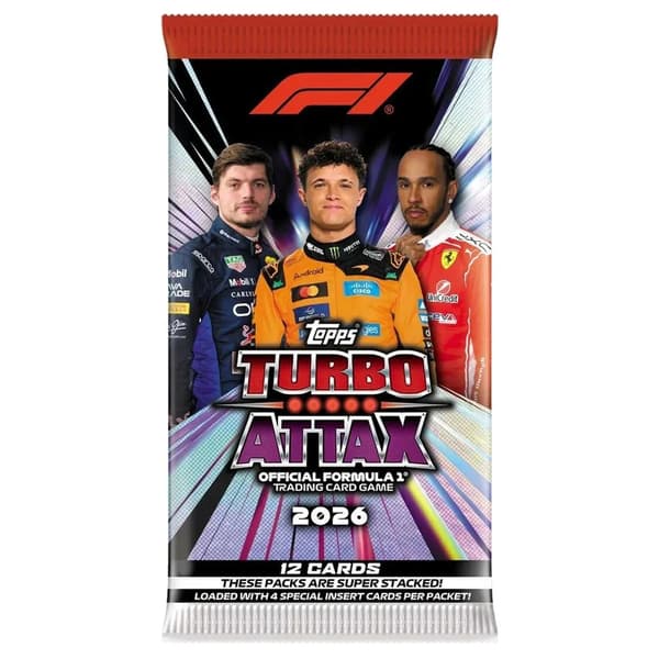 Topps F1 Turbo Attax 2026 Booster multifärg