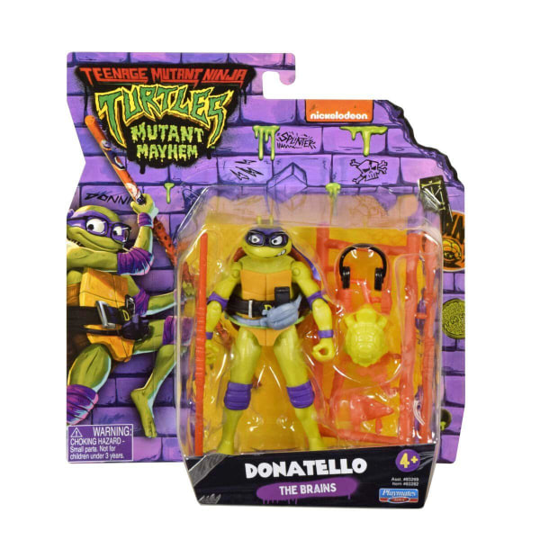 Turtles Mutant Mayhem Figur Donatello multifärg