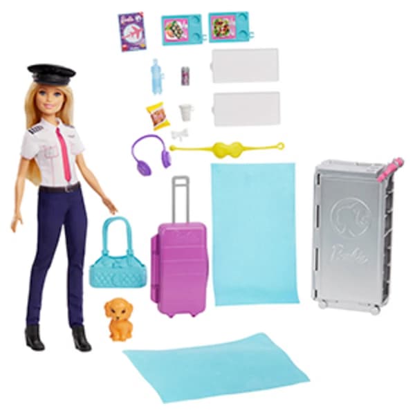 Barbie Dreamplane med docka Lekset multifärg