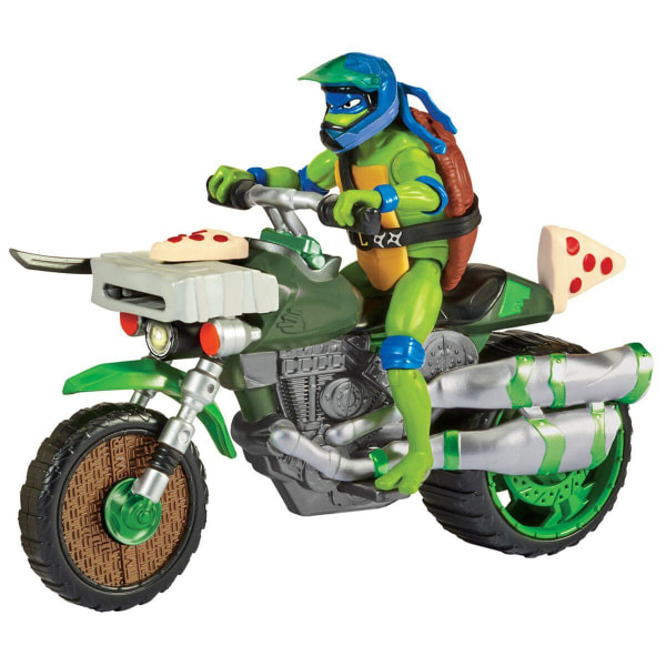 Turtles Mutant Mayhem Ninja Kick Cycle med Leonardo