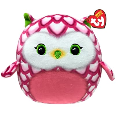 TY Squishy Beanies Tootie Rosa Uggla 25cm multifärg