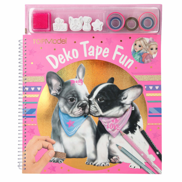 TOPModel Deko Fun Tape Pysselbok DOG multifärg