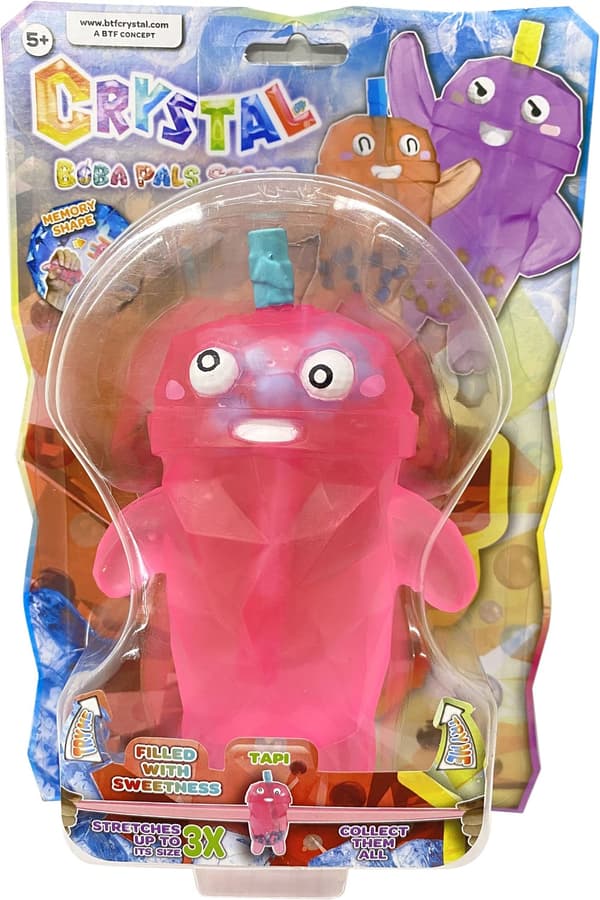 Stretchapalz Crystal Boba Pals 14cm Tapi (Pink) multifärg