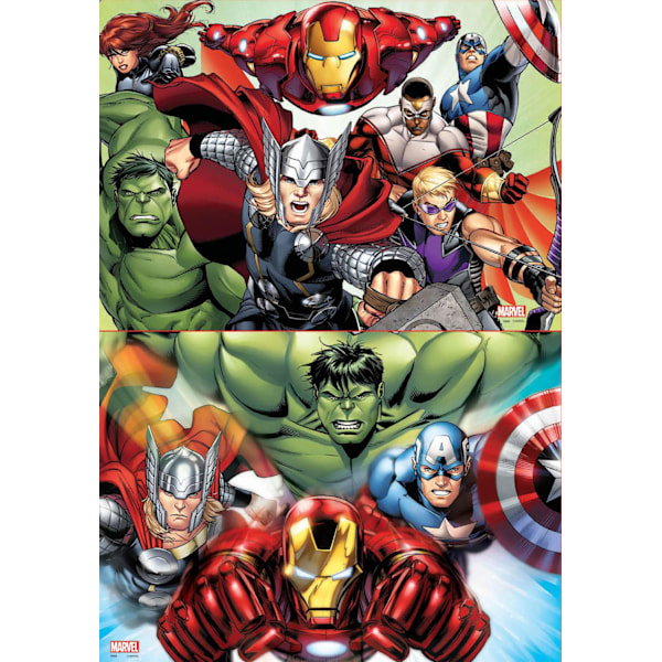 Educa Avengers Pussel 2x48 bitar multifärg