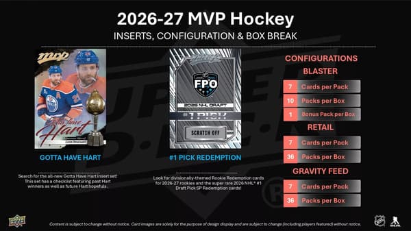 Upper Deck mvp NHL 2026-27 Booster multifärg