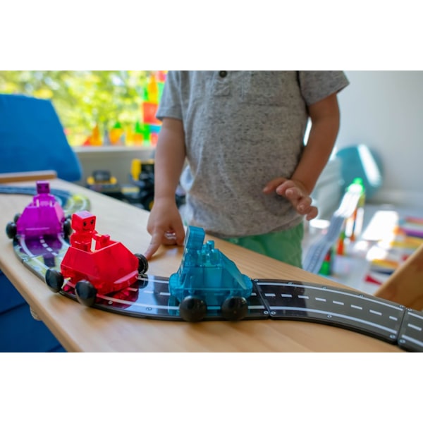 Magna-Tiles Dashers Bilar och figurer 6 delar multifärg