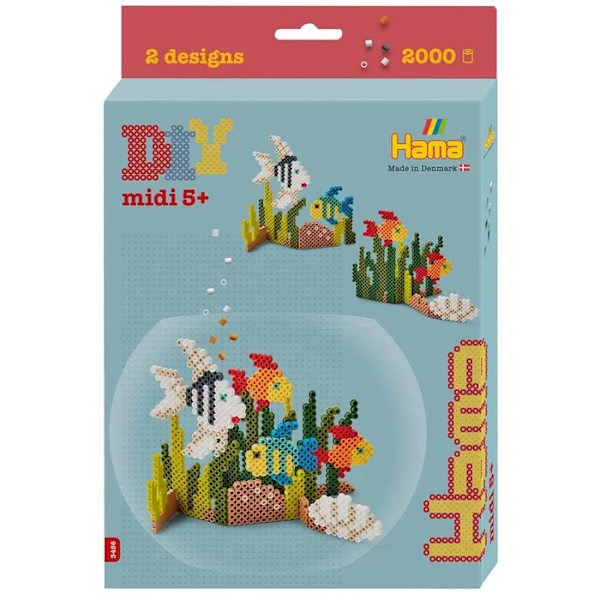Hama Midi Box Akvarium 2000st multifärg