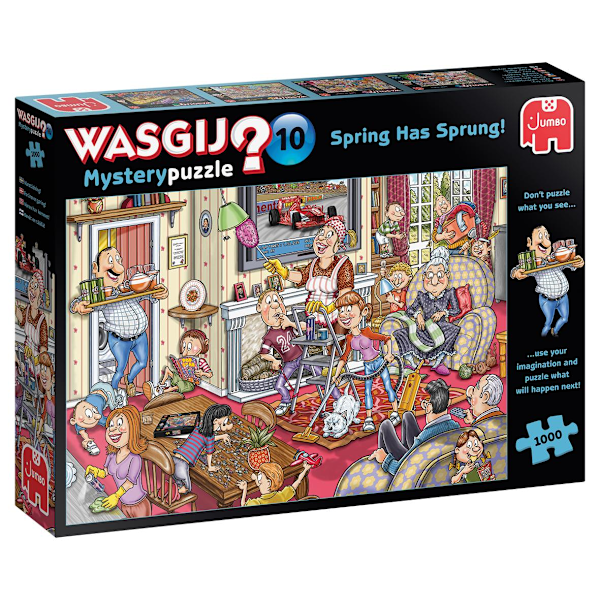 Wasgij Mystery 10 Spring has Sprung! Pussel 1000 bitar multifärg