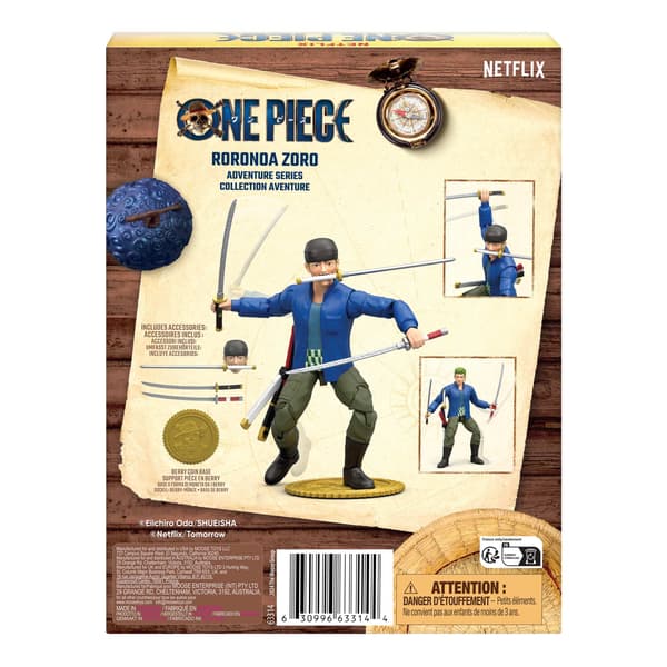 One Piece Actionfigur 15cm Roronda Zoro multifärg
