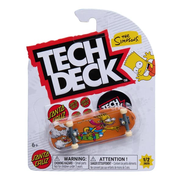 Tech Deck Fingerboard 96mm The Simpsons 1/2 multifärg