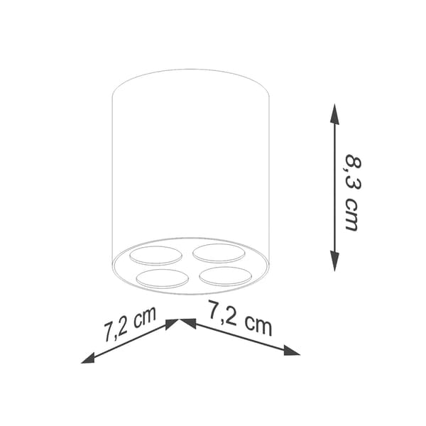 Taklampa ZOE vit LED Vit