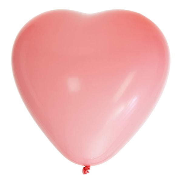Ballong Hjärta Rosa 8-pack Latex Rosa