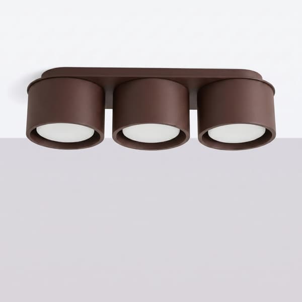 Taklampa MODO 3 brun Gx53 Brown