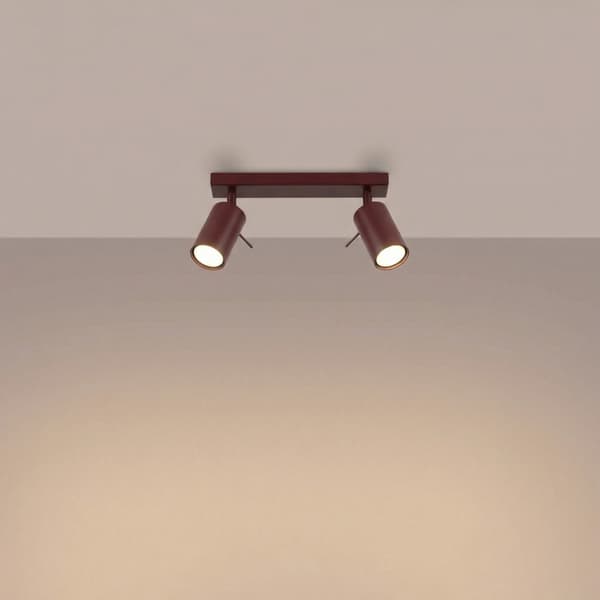 Taklampa RING 2 vinröd burgundy