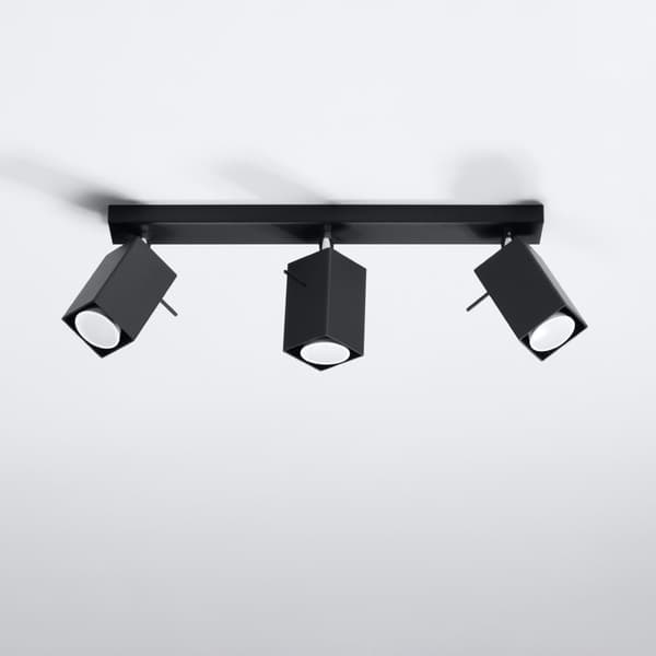 Taklampa MERIDA 3 svart Black