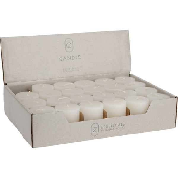 Ljus Vita 4x5 cm 3-pack White