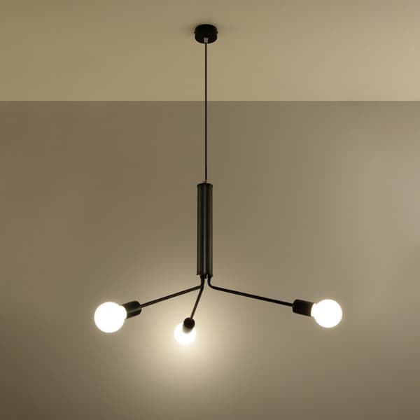 Ljuskrona DUOMO 3D Black