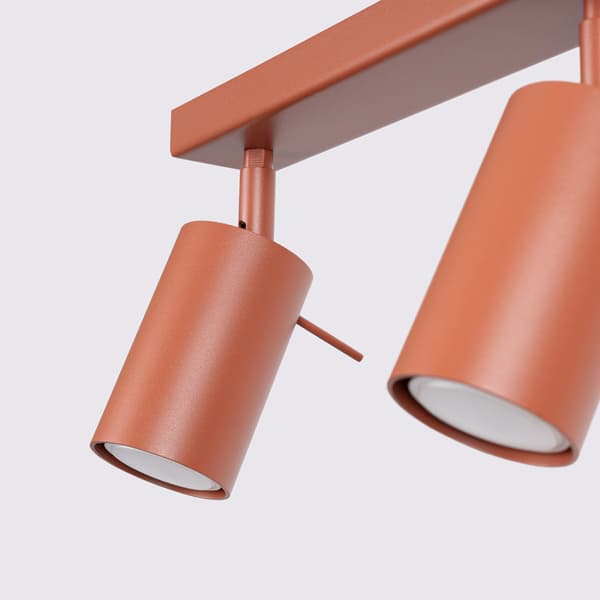 Taklampa RING 3L röd ochra Red