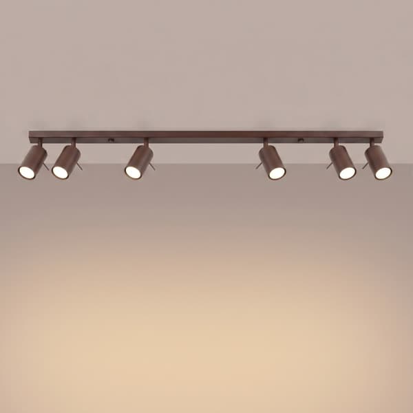 Taklampa RING 6L brun Brown