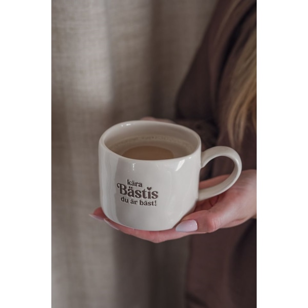 Majas Cottage Mugg Kära Bästis Beige