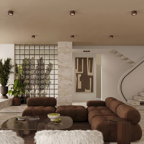 Taklampa MODO 2 brun Gx53 Brown