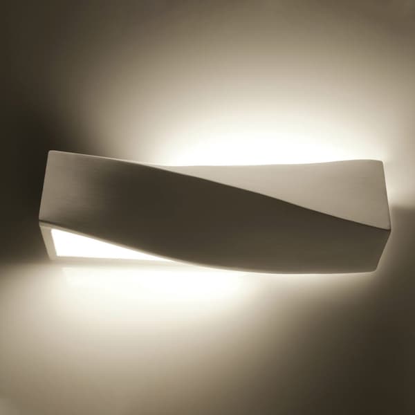 Vägglampa keramik SIGMA White