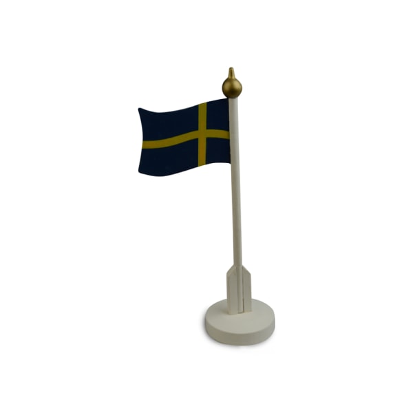 Bordflag Sverige Træ 25 cm Blue