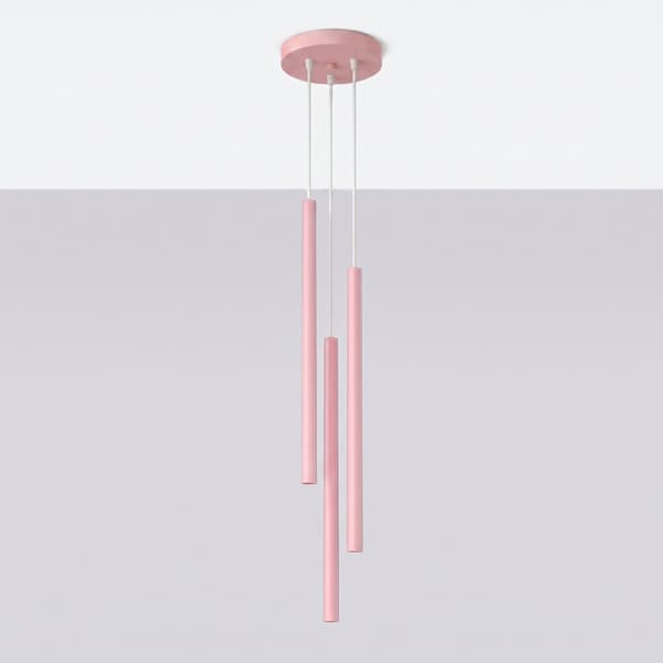 Pendellampa PASTELO 3P rosa Pink