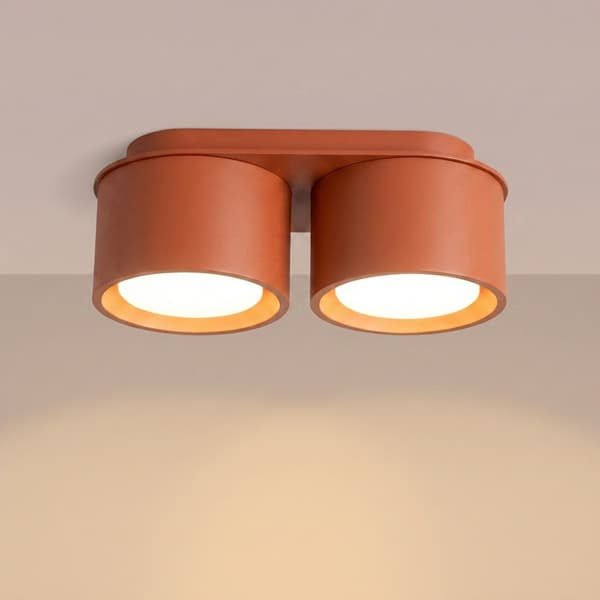 Taklampa MODO 2 röd ockra Gx53 Red