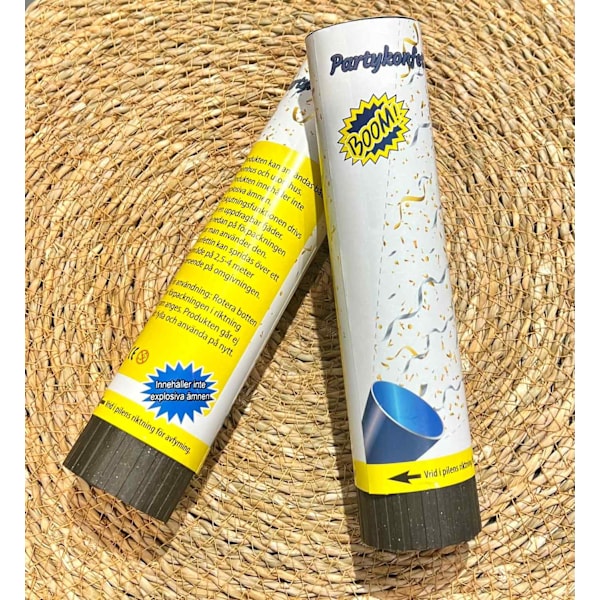 Konfetti Guld Silver 2-pack multifärg