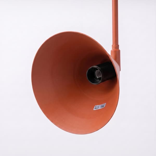Vägglampa NOX 2 röd ockra med strömbrytare Red