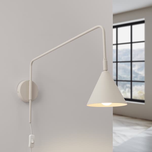 Vägglampa NOX beige Beige