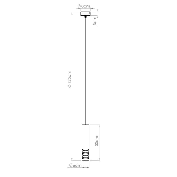 Pendellampa LAMI 1 vit White