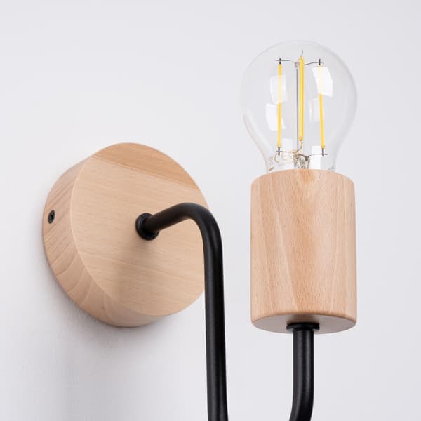 Vägglampa TIMBO svart Black