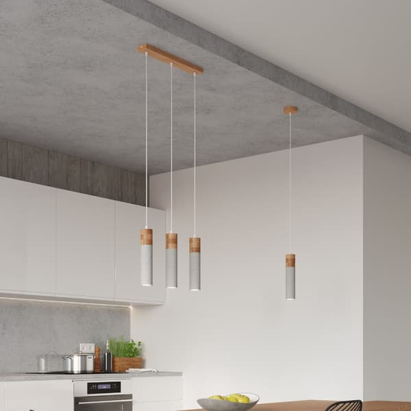Pendel lampa ZANE 3 grå Grey