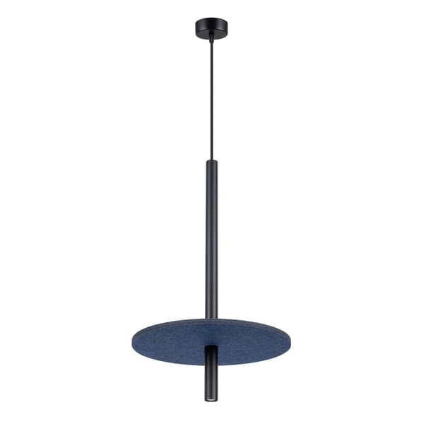 Pendellampa FELTRO 1 svart/marinblå Multicolor